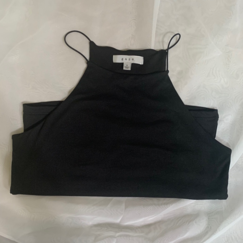 Black tank top